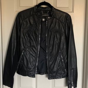 Express Leather Zip Jacket